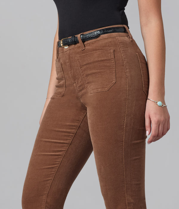 Lola Jeans ALICE-BB High Rise Flare Cord Blazed Brown