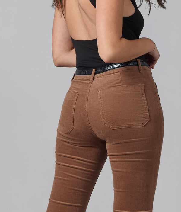 Lola Jeans ALICE-BB High Rise Flare Cord Blazed Brown