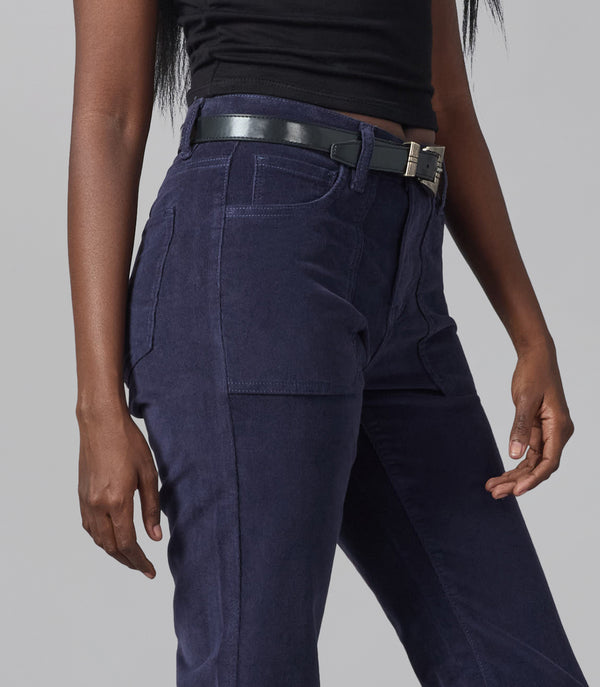 Lola Jeans ALICE-FD High Rise Flare Cord Future Dusk
