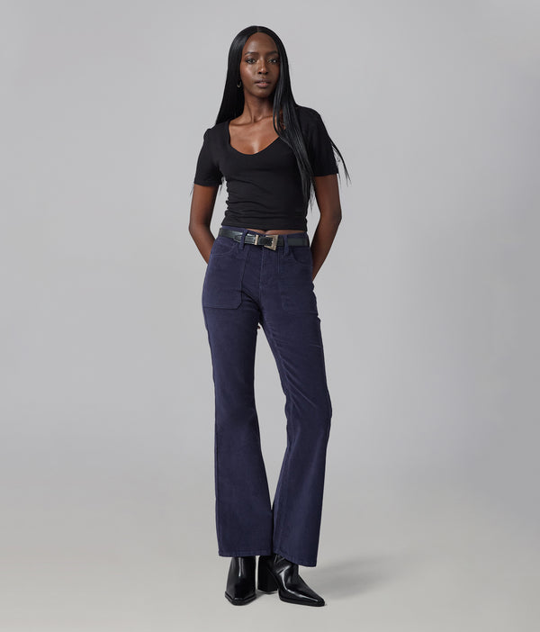 lola jeans ALICE-FD High Rise Flare Cord Future Dusk