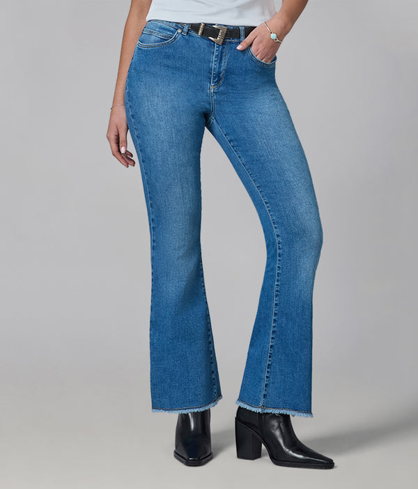 Lola Jeans ALICE-MDL High Rise Flare Jeans Morning Day Light