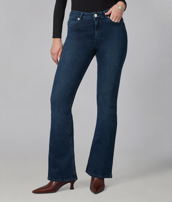 Lola Jeans ALICE-SDB High Rise Flare Jeans Shadow Blue