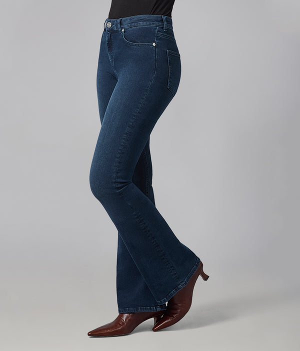 Lola Jeans ALICE-SDB High Rise Flare Jeans Shadow Blue