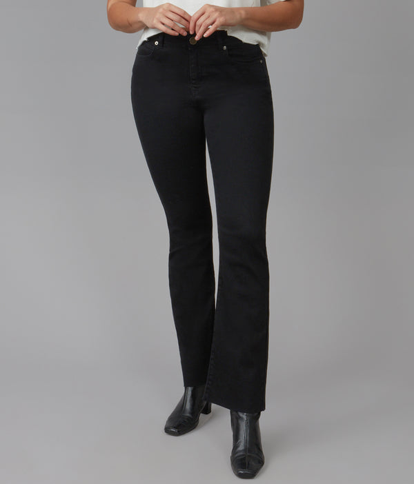 Lola Jeans BILLIE-BLK High Rise Bootcut Jeans -Black