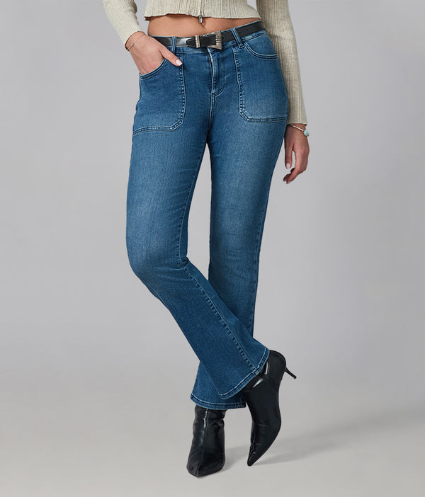 Lola Jeans BILLIE-DIS2 High Rise Bootcut Jeans Dim Sky 2