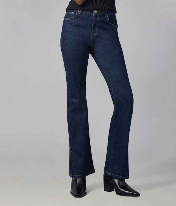 Lola Jeans BILLIE-DRB High Rise Bootcut Jeans Dark Rinse Blue