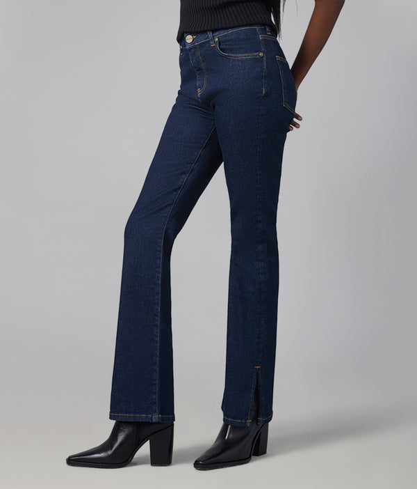 Lola Jeans BILLIE-DRB High Rise Bootcut Jeans Dark Rinse Blue