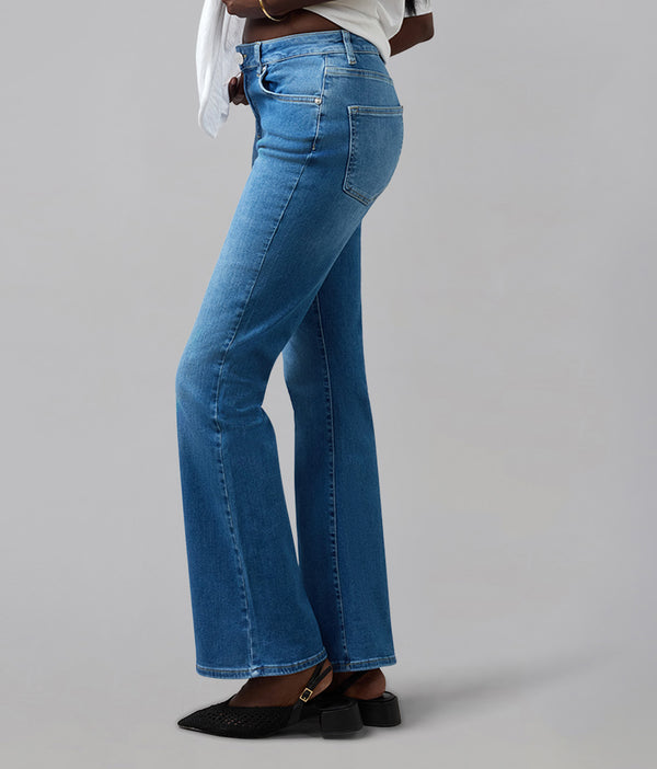 Lola Jeans BILLIE-MDL High Rise Bootcut Jeans Morning Day Light