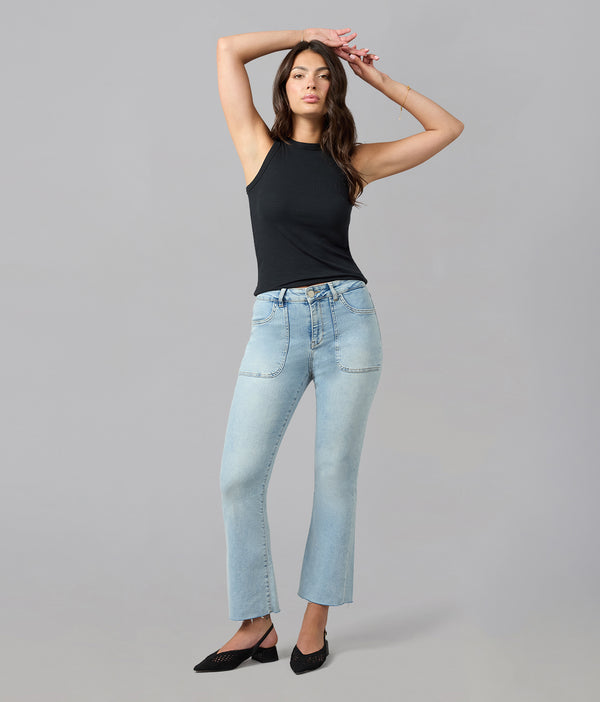 lola jeans BILLIE-TD High Rise Bootcut Jeans True Denim