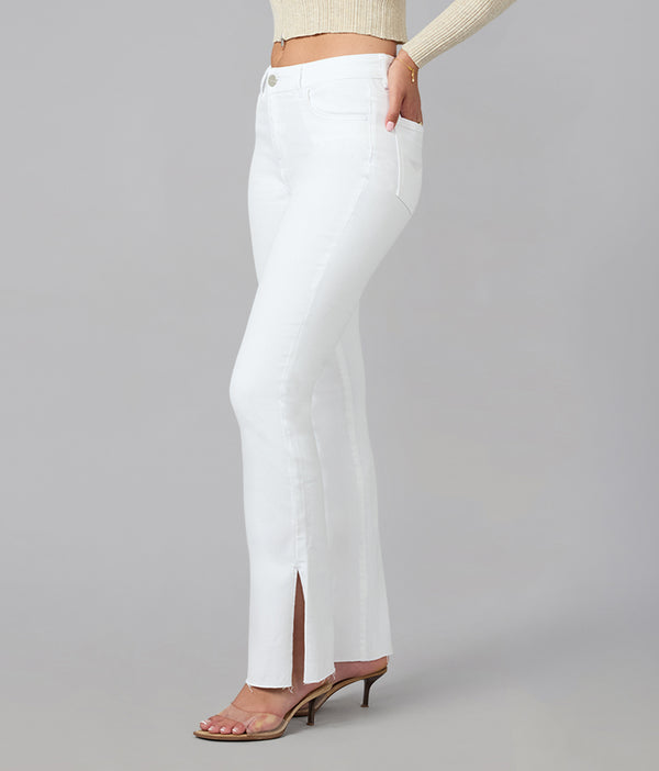 Lola Jeans BILLIE-WHT High Rise Bootcut Jeans White