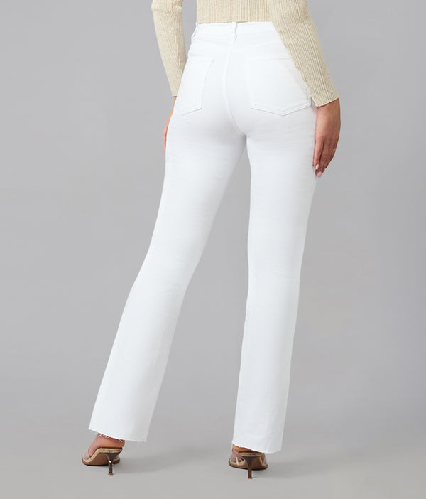 Lola Jeans BILLIE-WHT High Rise Bootcut Jeans White