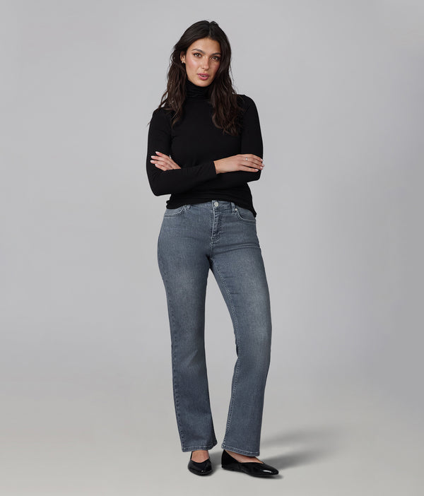 Lola Jeans BILLIE-WI High Rise Bootcut Jeans Washed Iron