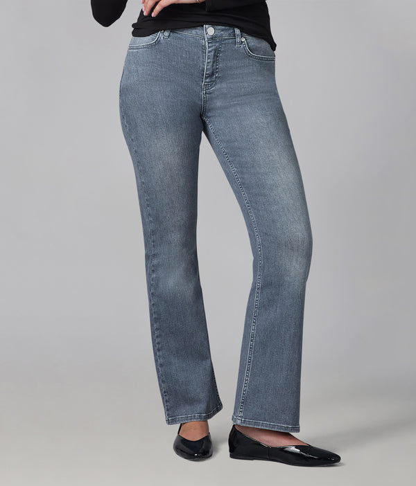 lola jeans BILLIE-WI High Rise Bootcut Jeans Washed Iron