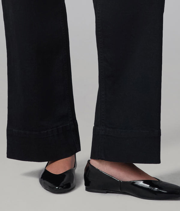 Lola Jeans COLETTE-BLK High Rise Wide Leg Jeans 31" Inseam Black
