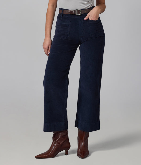 Lola Jeans COLETTE-FD High Rise Wide Leg Cord Future Dusk