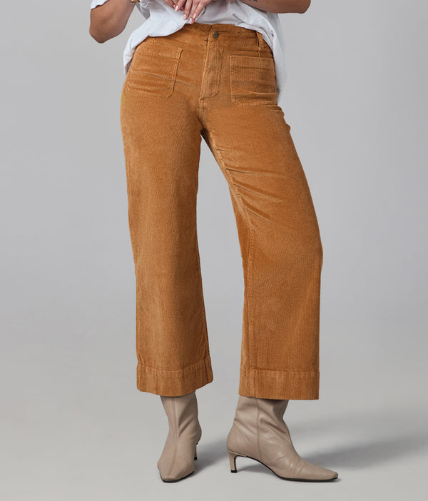 Lola Jeans COLETTE-SC High Rise Wide Leg Cord Suncloud