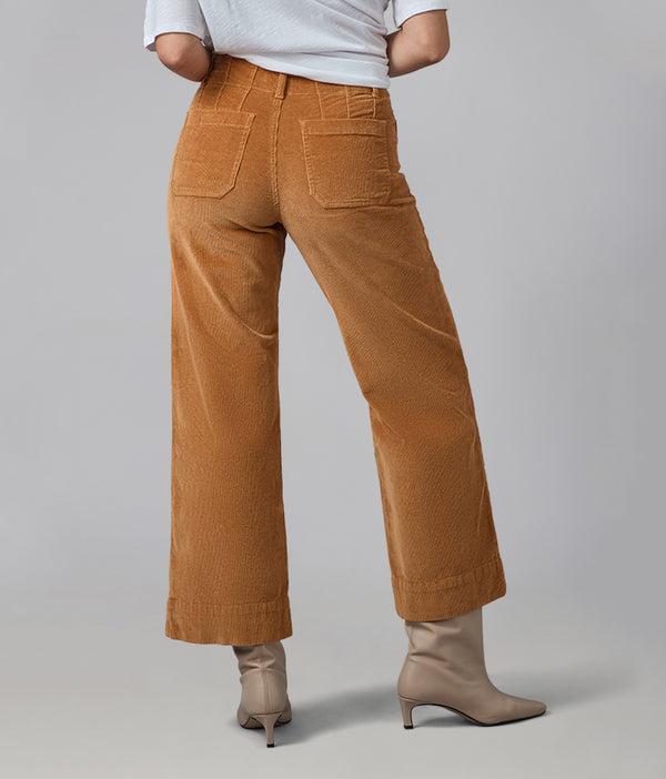 Lola Jeans COLETTE-SC High Rise Wide Leg Cord Suncloud