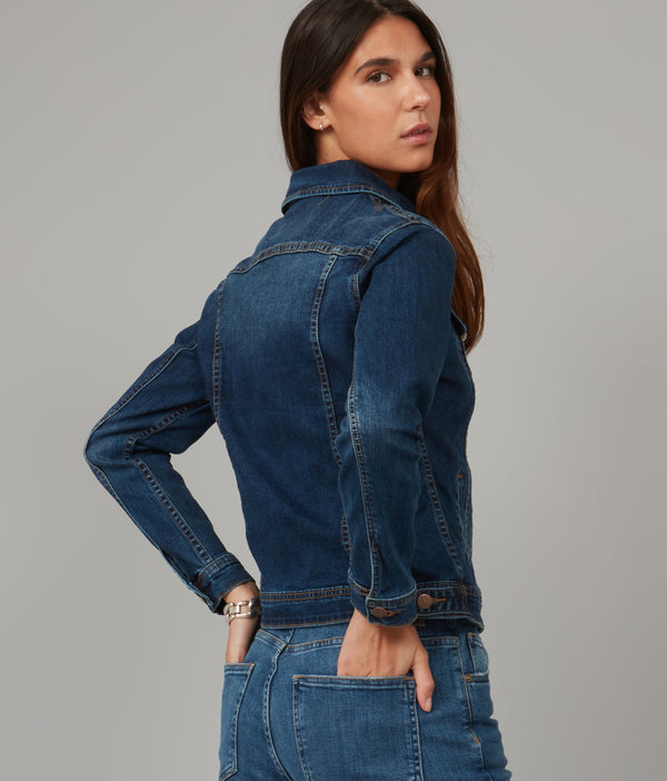 Lola Jeans Gabriella-CSN Classic Denim Jacket Cool Starry Night