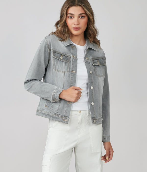 lola jeans GABRIELLA-MA Classic Denim Jacket Mid Ash