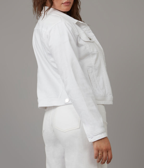 Lola Jeans GABRIELLA-WHT Classic Denim Jacket White