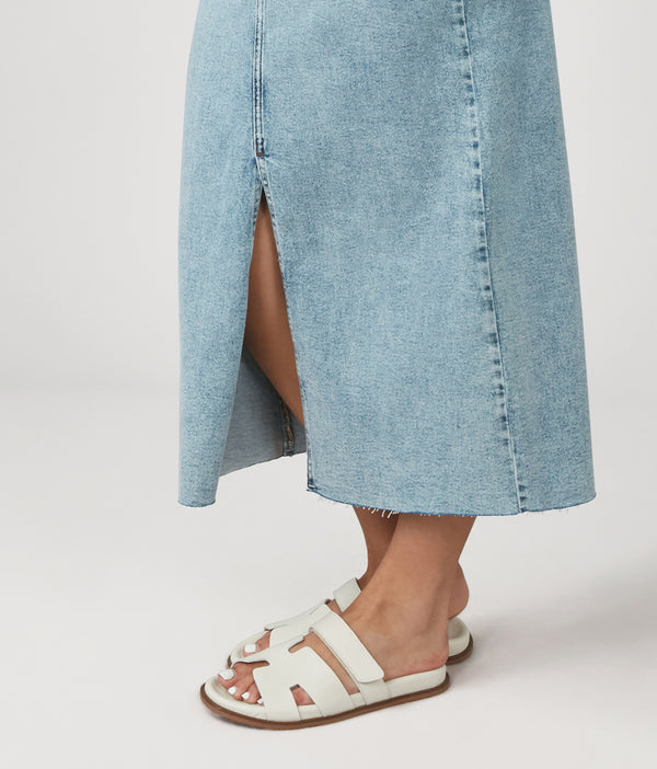 Lola Jeans HALSTON-VIB High Rise Maxi Skirt Vintage Ice Blue