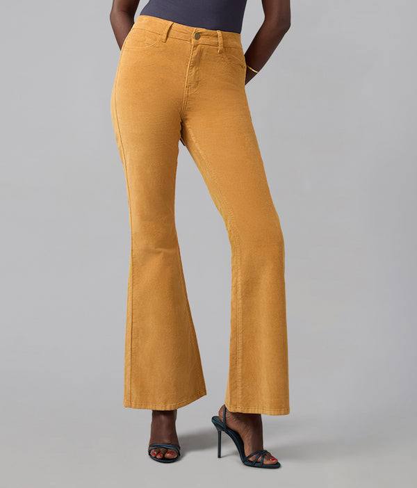 Lola Jeans ALICE-SC High Rise Flare Cord Suncloud