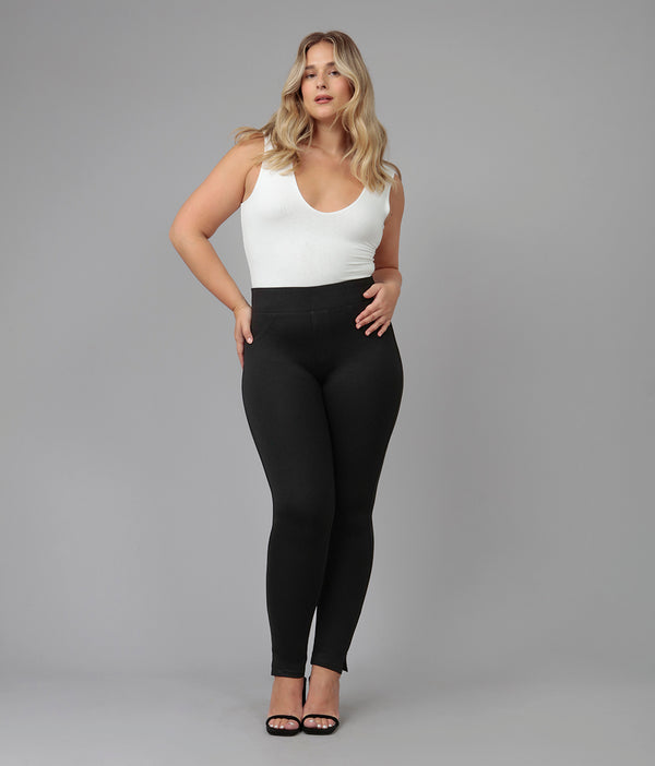Lola Jeans Anna-JBLK Mid-Rise Leggings Black