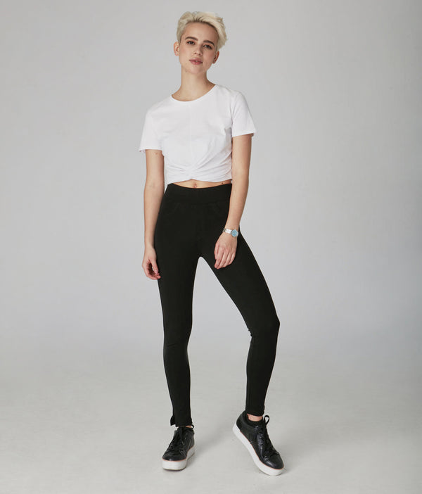 Lola Jeans Anna-JBLK Mid-Rise Leggings Black