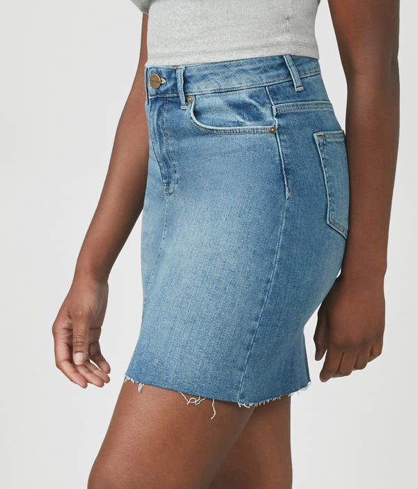 Lola Jeans MADDY-MDL High Rise Mini Skirt Morning Day Light