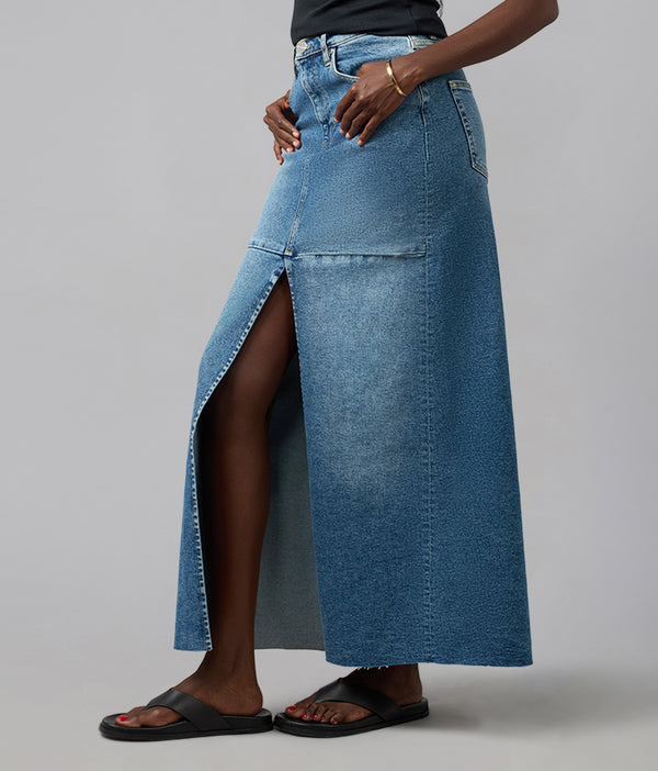 Lola Jeans MADLYN-TLT High Rise Maxi Skirt Twilight