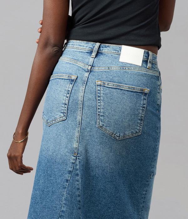 Lola Jeans MADLYN-TLT High Rise Maxi Skirt Twilight