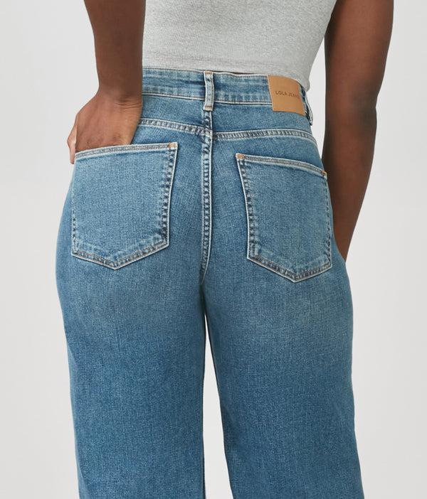 Lola Jeans MILAN-DIS Ultra High Rise Wide Leg Jeans Dim Sky