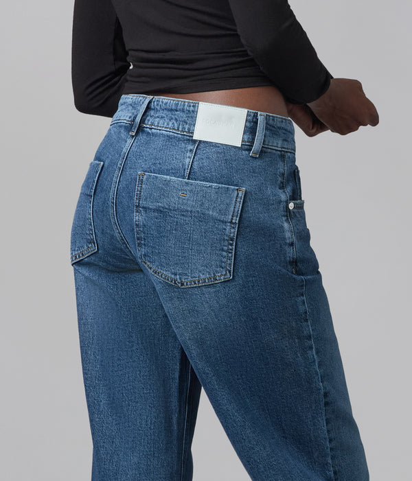 Lola Jeans MIRO-FN Mid Rise Comfort Straight Jeans Film Noir