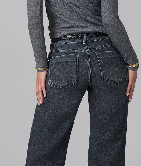 Lola Jeans MIRO-GG Mid Rise Comfort Straight Jeans Grit-Gray