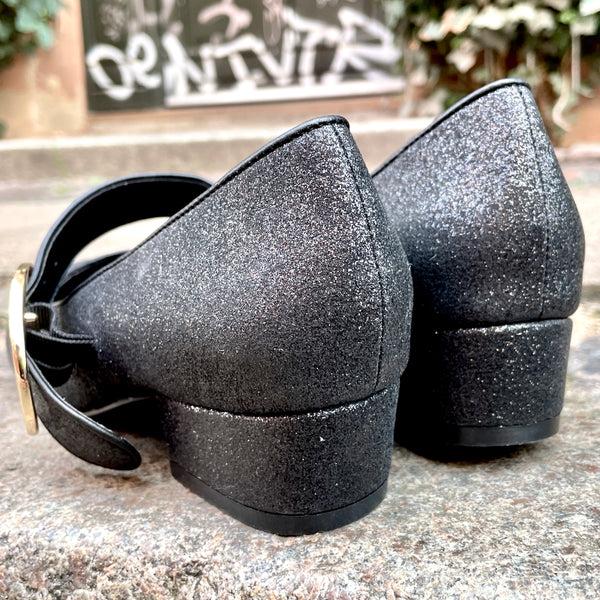 Lola Ramona Alice Pitch Black Glitter