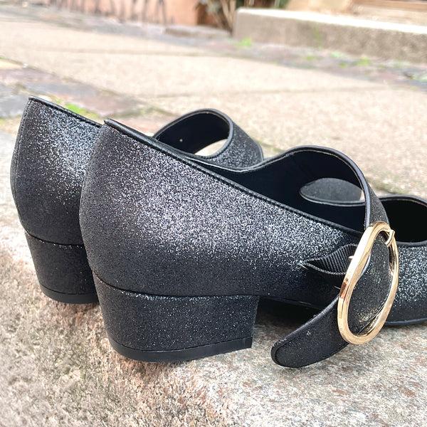 Lola Ramona Alice Pitch Black Glitter