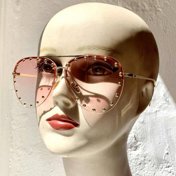 lola ramona Baby Pink Shades with Golden Details