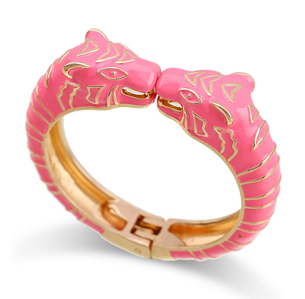 Lola Ramona BIG Leopard Bangle Pink