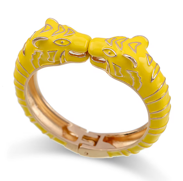 Lola Ramona BIG Leopard Bangle Yellow