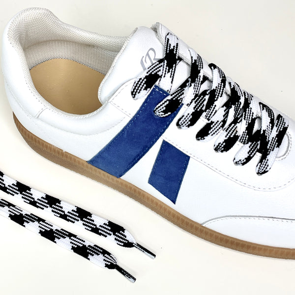 lola ramona Black White Diamond Checker Laces