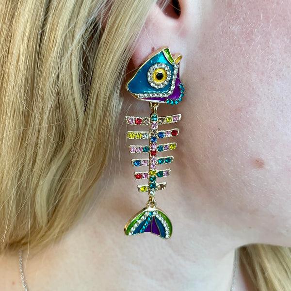 lola ramona Fishbone Earrings