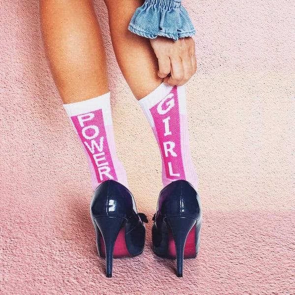 lola ramona Girl Power Pink - Sport Socks