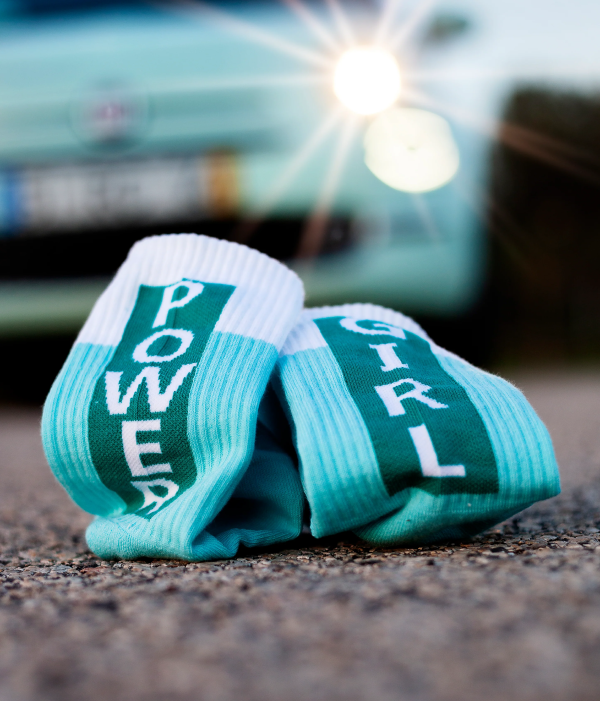 Lola Ramona Girl Power Turquoise - Sport Socks