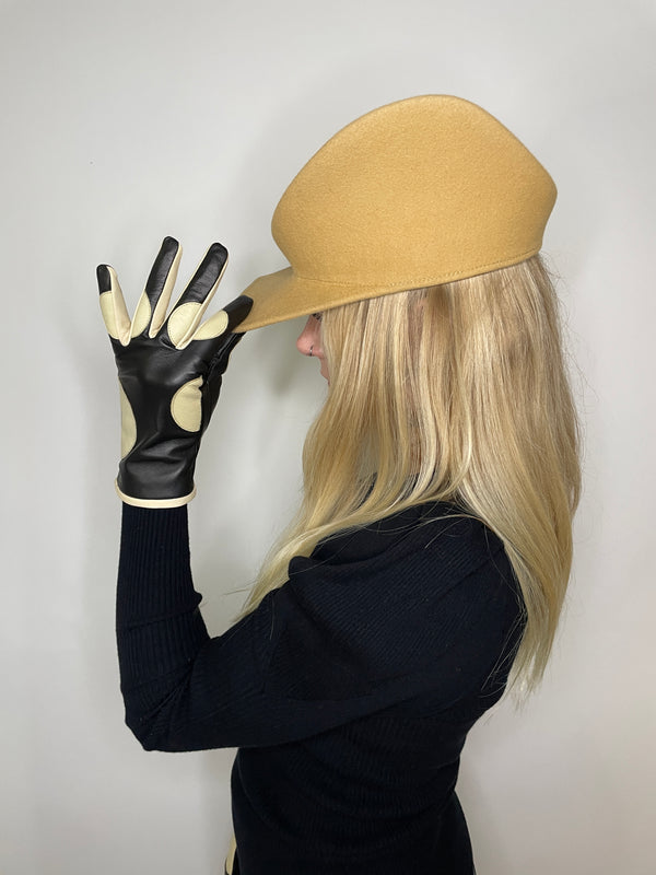 lola ramona Gloves Dottie Dots - Black/Cream