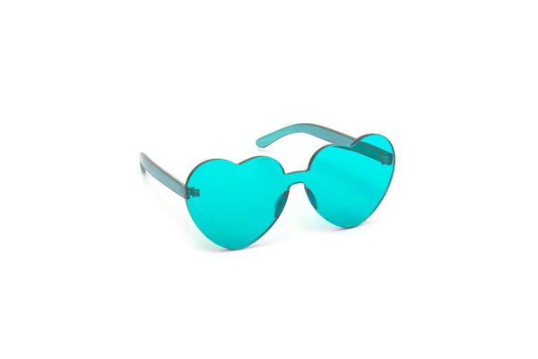 Lola Ramona Heart Shades - Turquoise