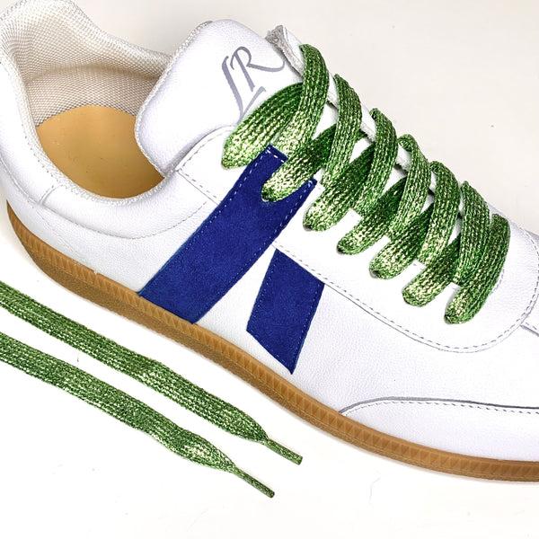 lola ramona Lime Green Glitter Laces