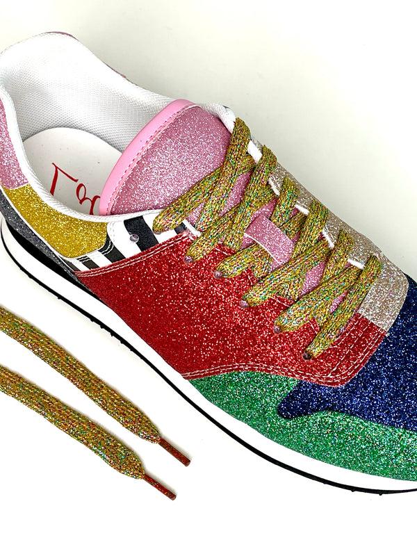 Lola Ramona Multi Glitter Laces
