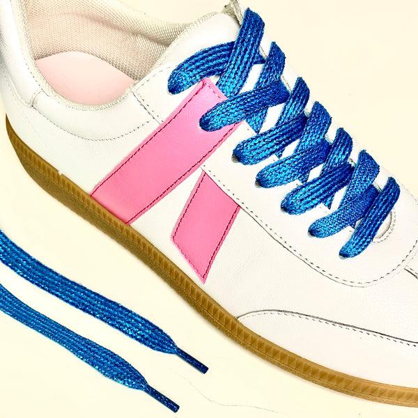 Lola Ramona Petroleum Blue Glitter Laces