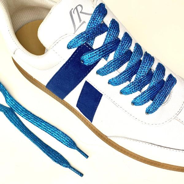 lola ramona Petroleum Blue Glitter Laces