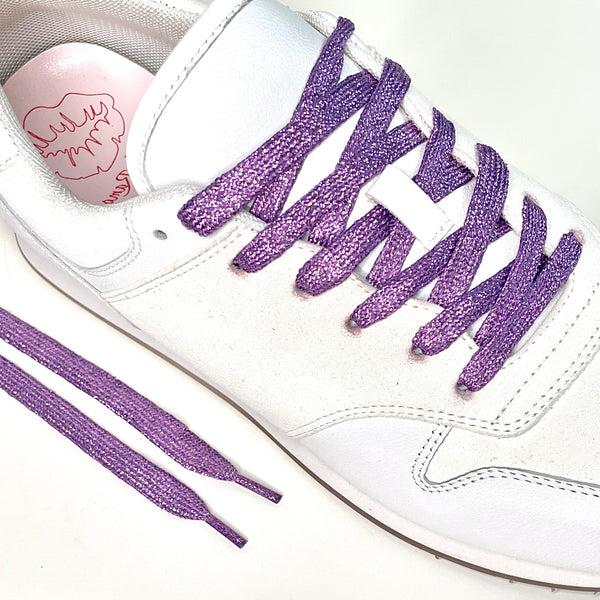 lola ramona Purple Glitter Laces